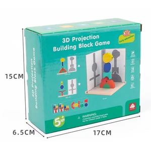 Детские строительные блоки, трехмерная проекция, тренировка логического мышления