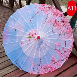 Зонтик ручной работы из промасленной бумаги (Луна)